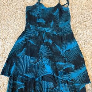 Roxy Dress in Black and Blue